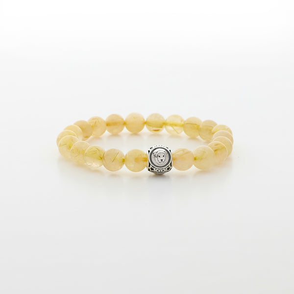 Golden Rutilated Quartz Bracelet - Stone of Fortune