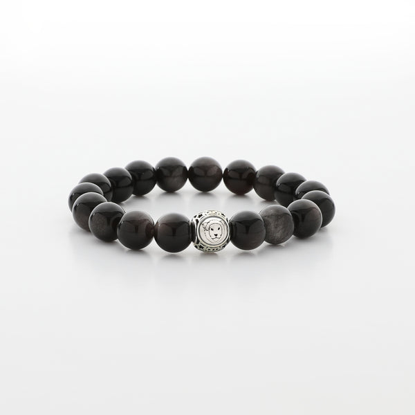 Silver Obsidian Bracelet - Stone of Clarity